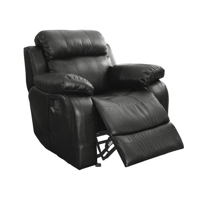 Homelegance - Marille Black Glider Reclining Chair - 9724Blk-1 - ATL FURNITURE