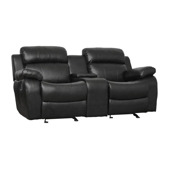 Homelegance - Marille Black 3 Piece Living Room Set - 9724Blk-3-2-1 - ATL FURNITURE