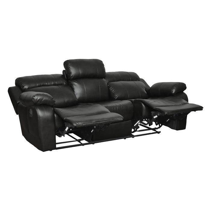 Homelegance - Marille Black 3 Piece Living Room Set - 9724Blk-3-2-1 - ATL FURNITURE