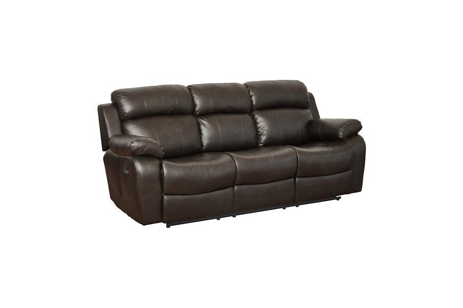 Homelegance - Marille Dark Brown 2 Piece Sofa Set - 9724Brw-3-2 - ATL FURNITURE