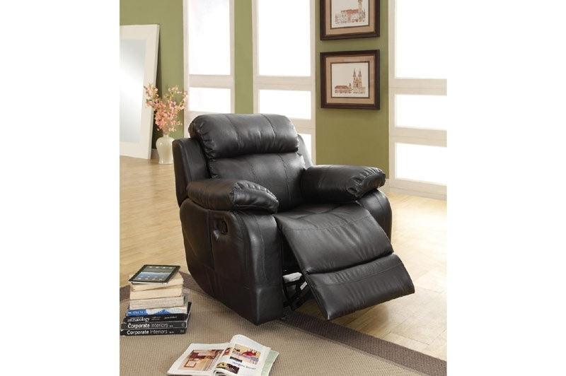 Homelegance - Marille Black Glider Reclining Chair - 9724Blk-1 - ATL FURNITURE