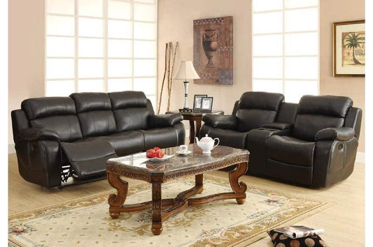 Homelegance - Marille Black 2 Piece Sofa Set - 9724Blk-3-2 - ATL FURNITURE