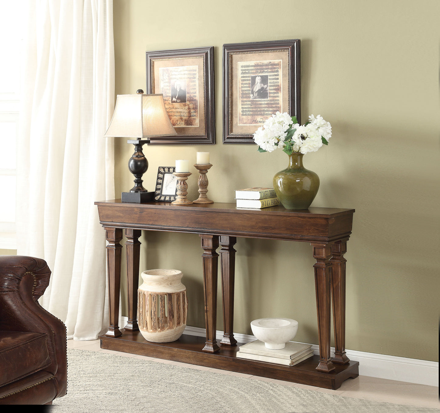 Garrison Oak Console Table - ATL FURNITURE