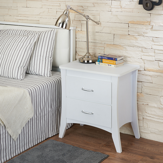 Babb White Accent Table - ATL FURNITURE