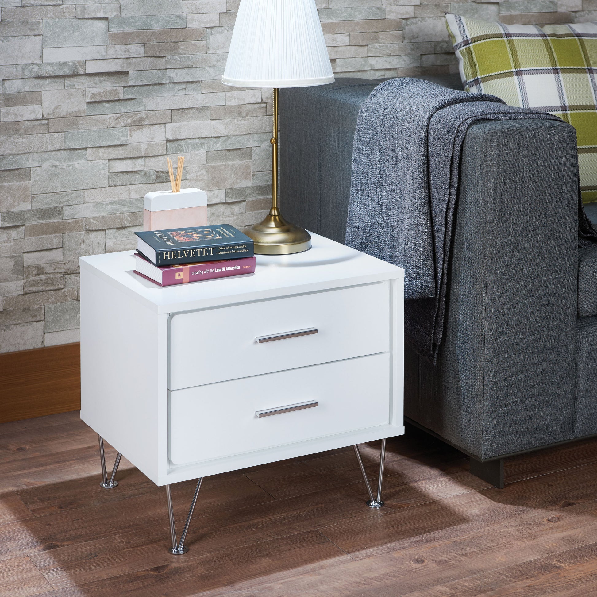 Deoss White Accent Table - ATL FURNITURE