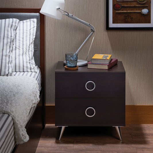 Elms Espresso Accent Table - ATL FURNITURE