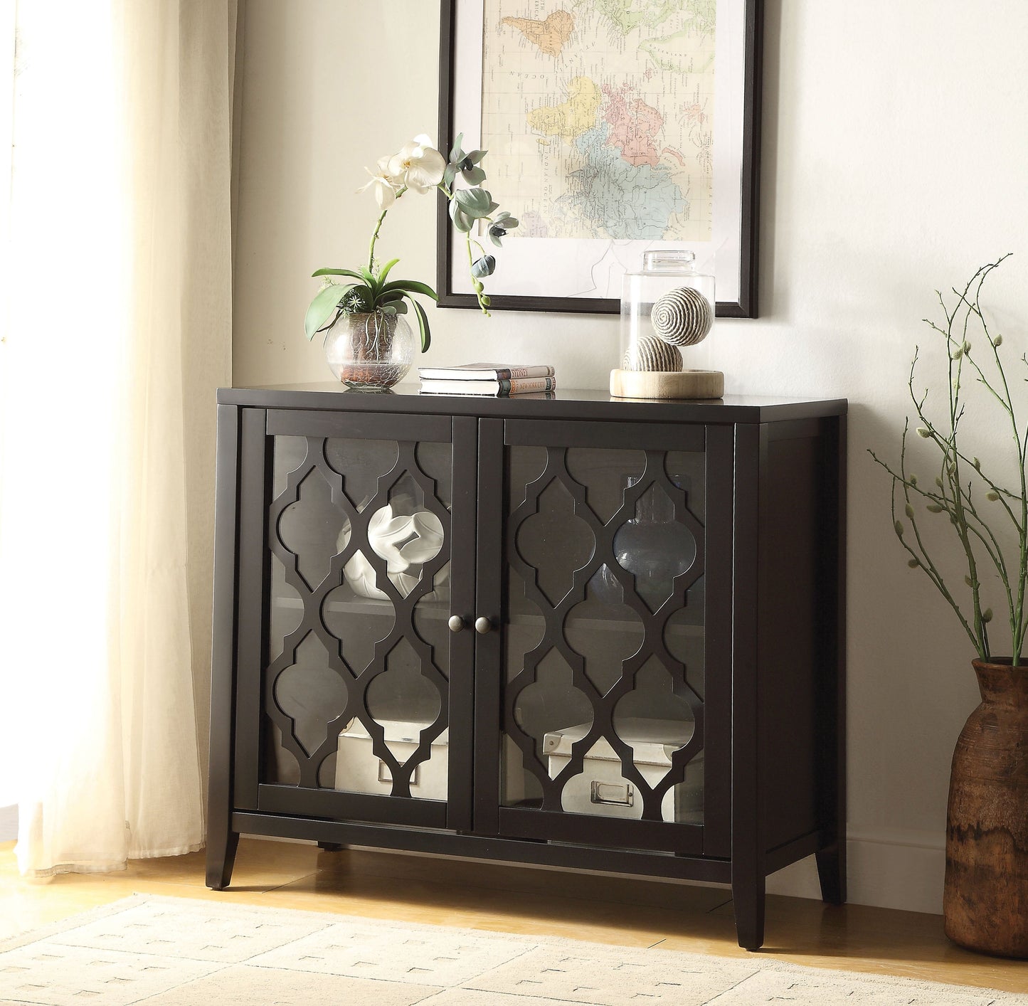 Ceara Black Console Table - ATL FURNITURE