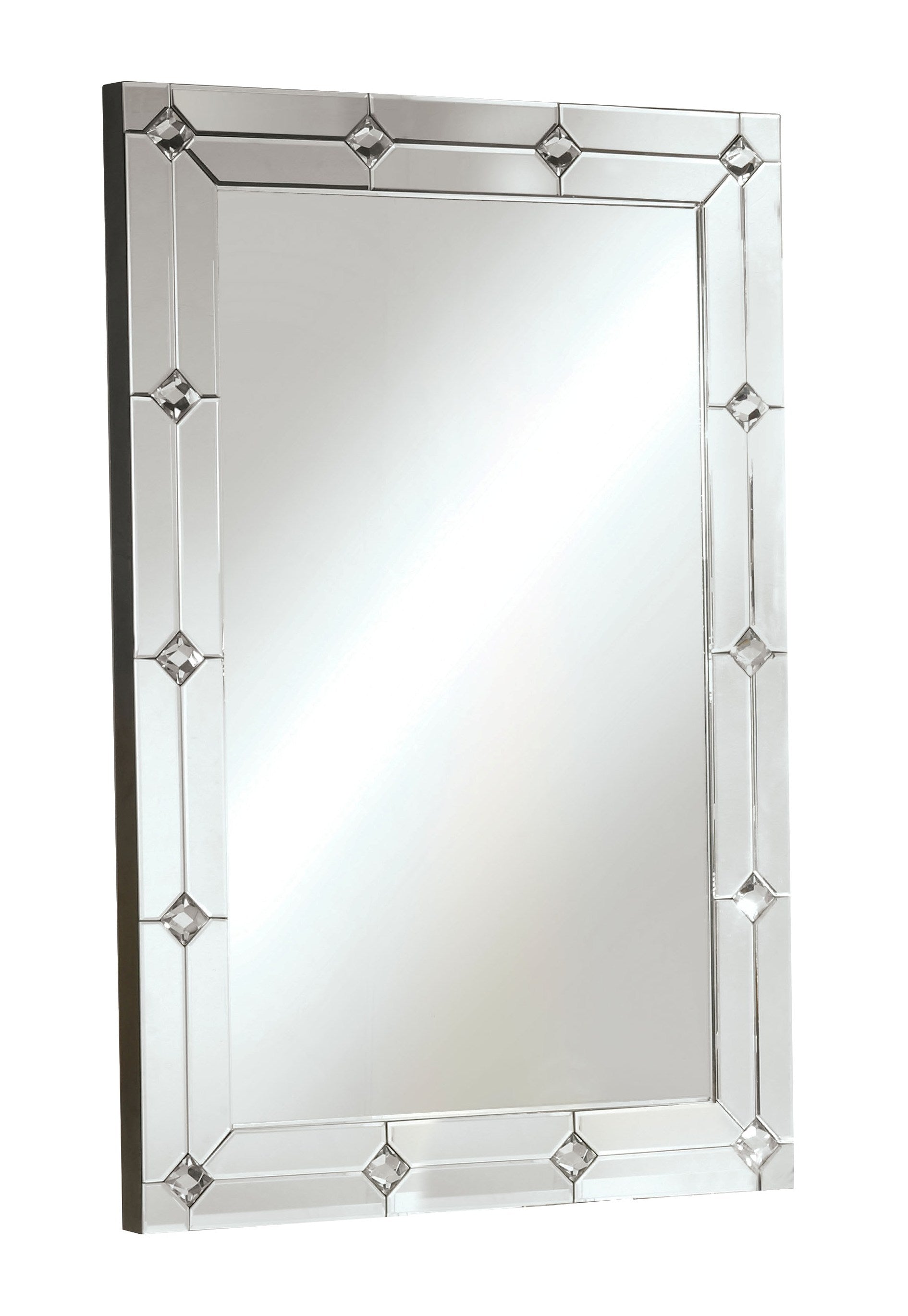 Hessa Mirrored & Faux Rhinestones Wall Decor - ATL FURNITURE