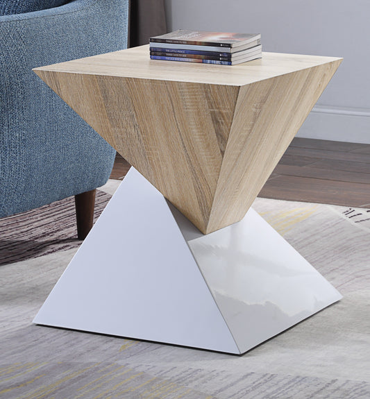 Otith White High Gloss Accent Table - ATL FURNITURE