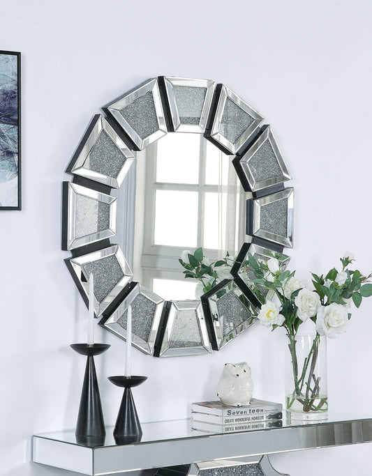 Nowles Mirrored & Faux Stones Wall Decor - ATL FURNITURE