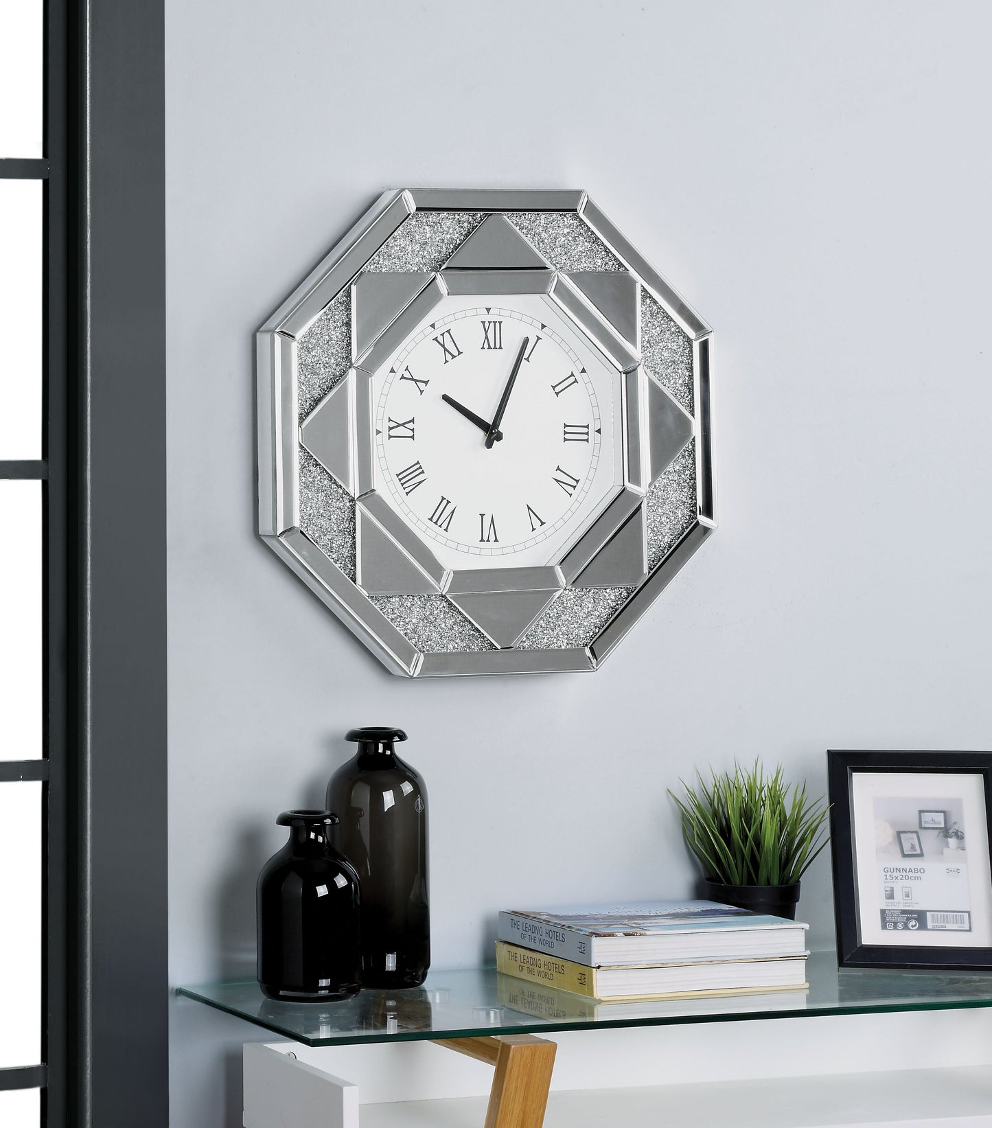 Maita Mirrored Wall Clock - ATL FURNITURE