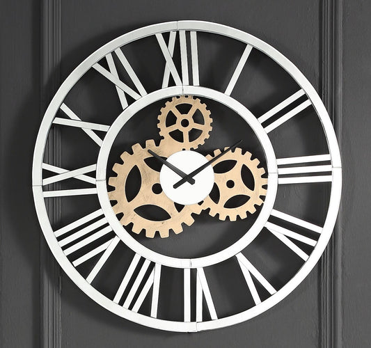 Acilia Mirrored Wall Clock - ATL FURNITURE