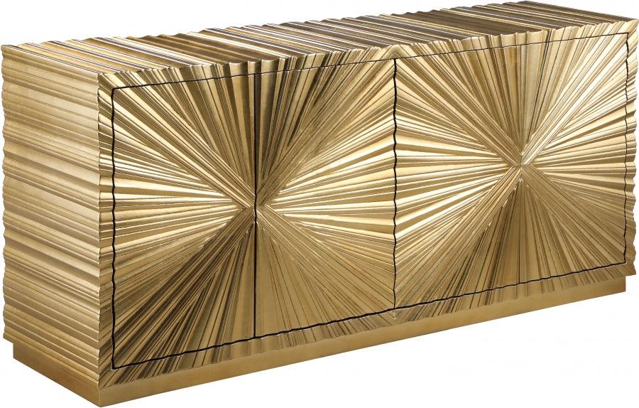 Meridian Furniture - Golda Sideboard-Buffet In Gold - 324 - ATL FURNITURE