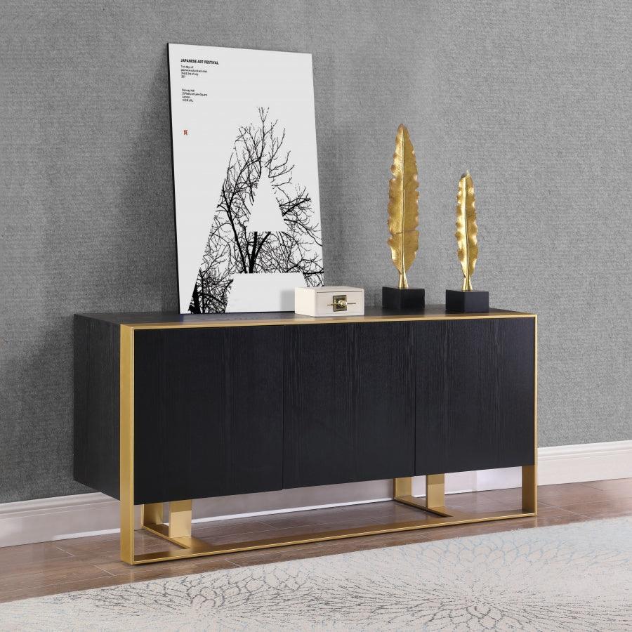 Meridian Furniture - Sherwood Sideboard-Buffet In Black - 325 - ATL FURNITURE