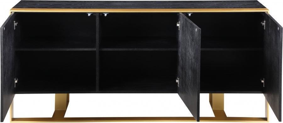 Meridian Furniture - Sherwood Sideboard-Buffet In Black - 325 - ATL FURNITURE