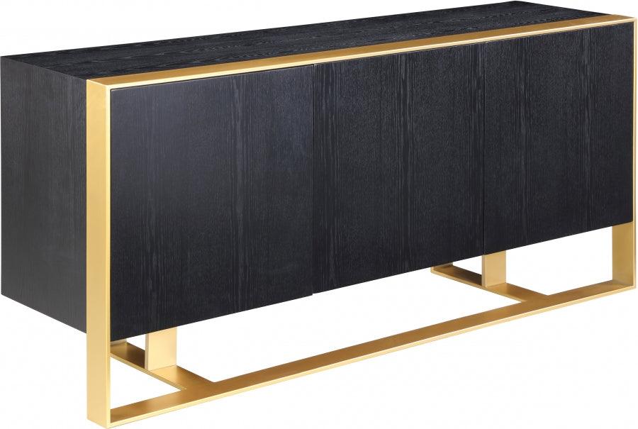 Meridian Furniture - Sherwood Sideboard-Buffet In Black - 325 - ATL FURNITURE