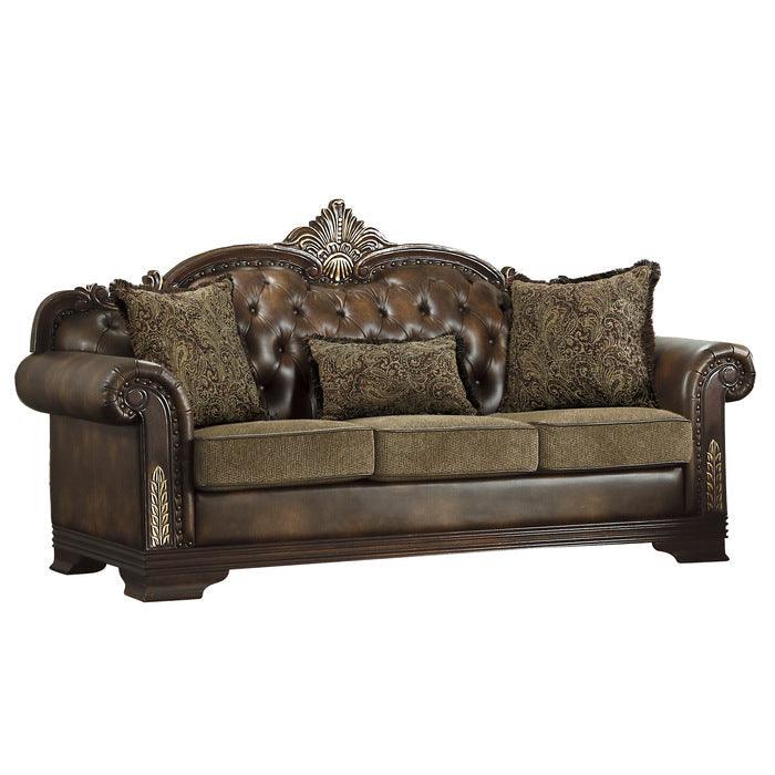 Homelegance - Croydon Brown 3 Piece Living Room Set - 9815-3-2-1 - ATL FURNITURE
