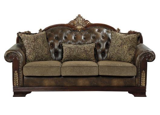 Homelegance - Croydon Brown Sofa - 9815-3 - ATL FURNITURE