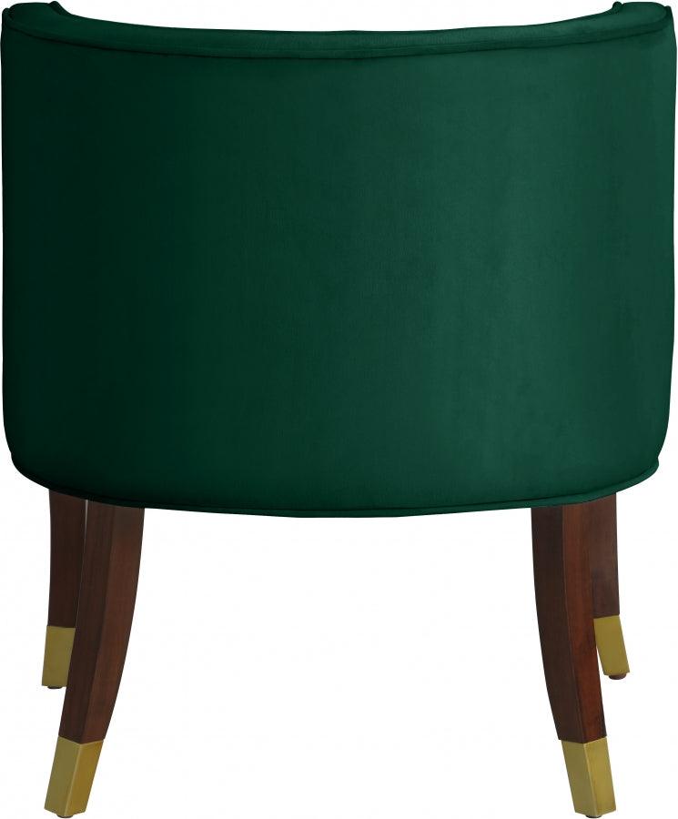 Meridian Furniture - Perry Velvet Dining Chair Set Of 2 In Green - 933Green-C - ATL FURNITURE