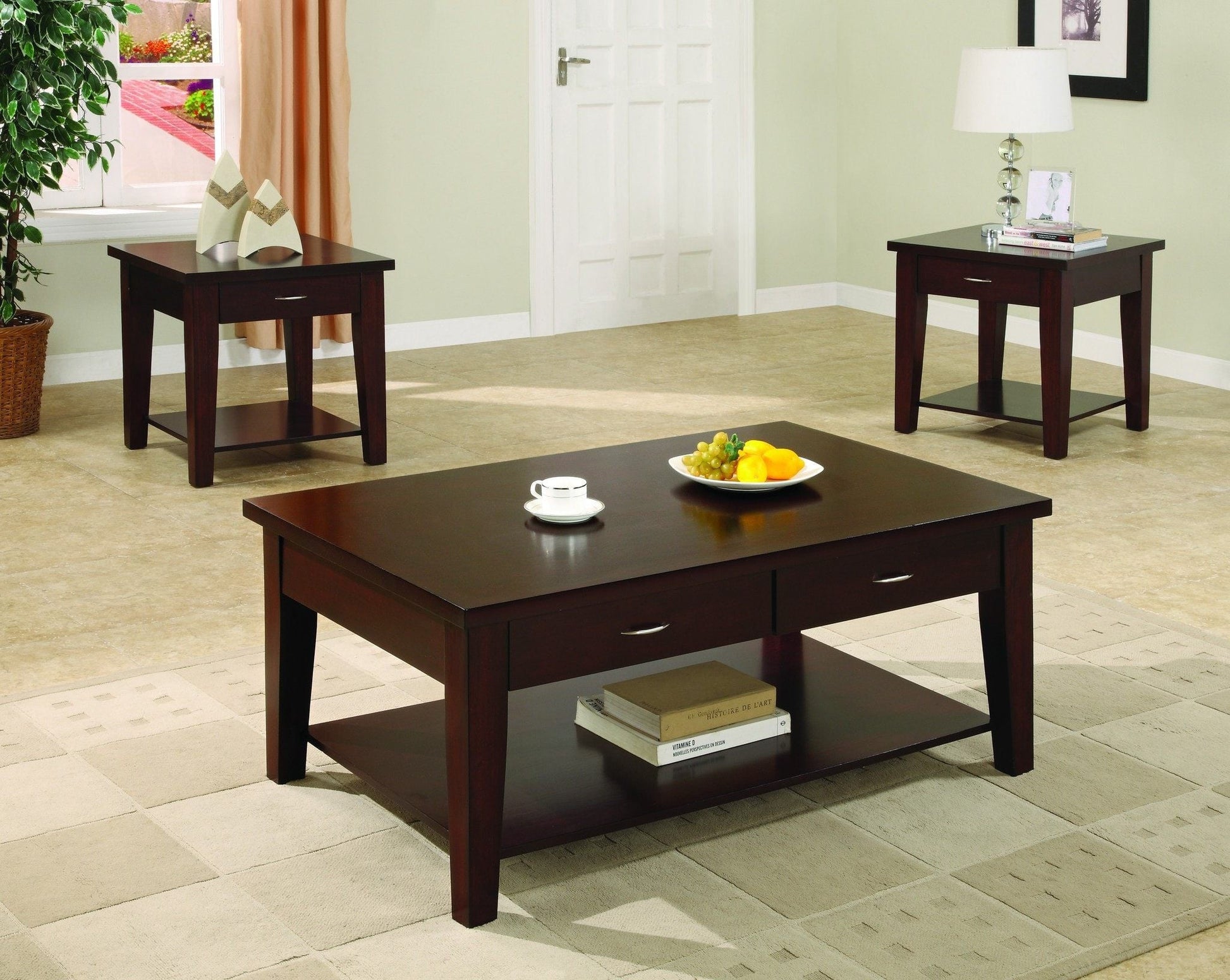 Coffee Table Set; 3 PCS. SET - ATL FURNITURE
