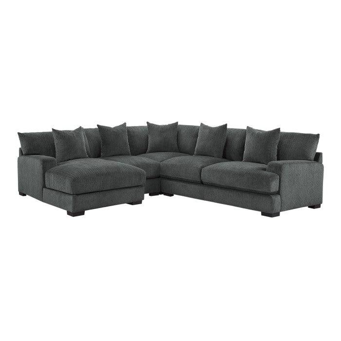 Homelegance - Worchester 4-Piece Modular Sectional With Left Chaise - 9857Dg*4Lc2R - ATL FURNITURE