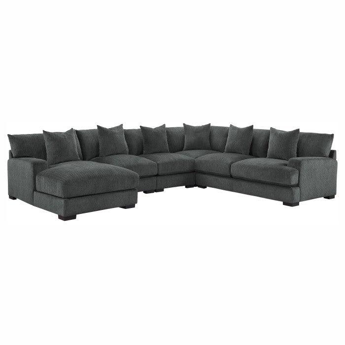 Homelegance - Worchester 5-Piece Modular Sectional With Left Chaise - 9857Dg*5Lc2R - ATL FURNITURE