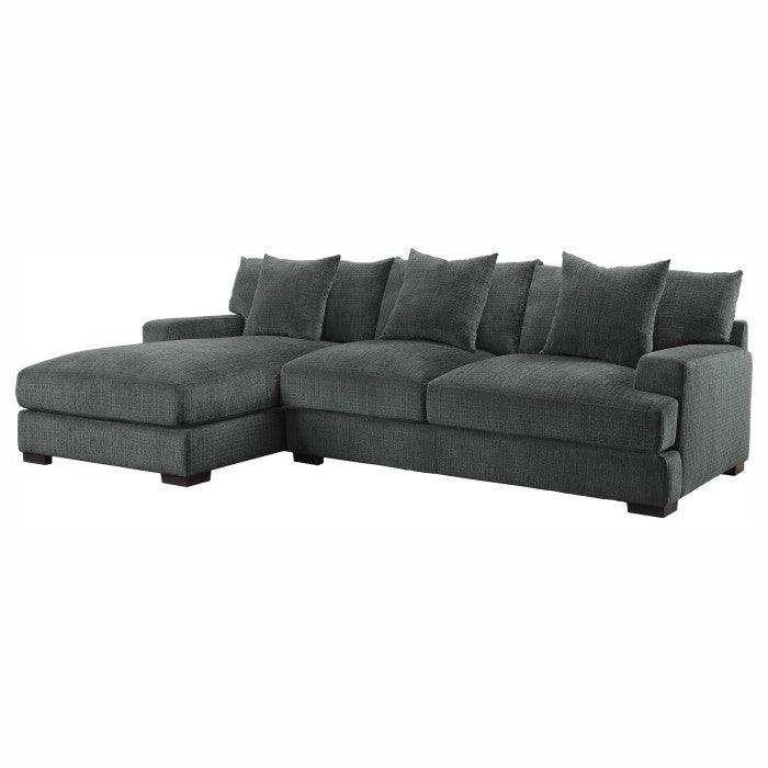 Homelegance - Worchester 2-Piece Modular Sectional With Left Chaise - 9857Dg*2Lc2R - ATL FURNITURE