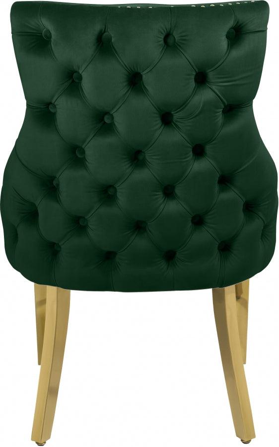 Meridian Furniture - Tuft Velvet Dining Chair In Green (Set Of 2) - 730Green-C - ATL FURNITURE