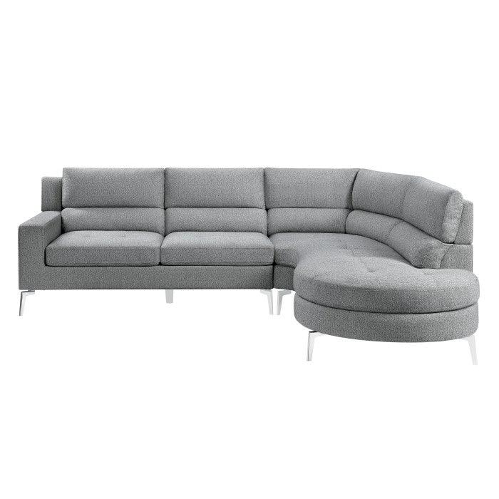 Homelegance - Bonita Sectional - 9879Gy-Sc - ATL FURNITURE