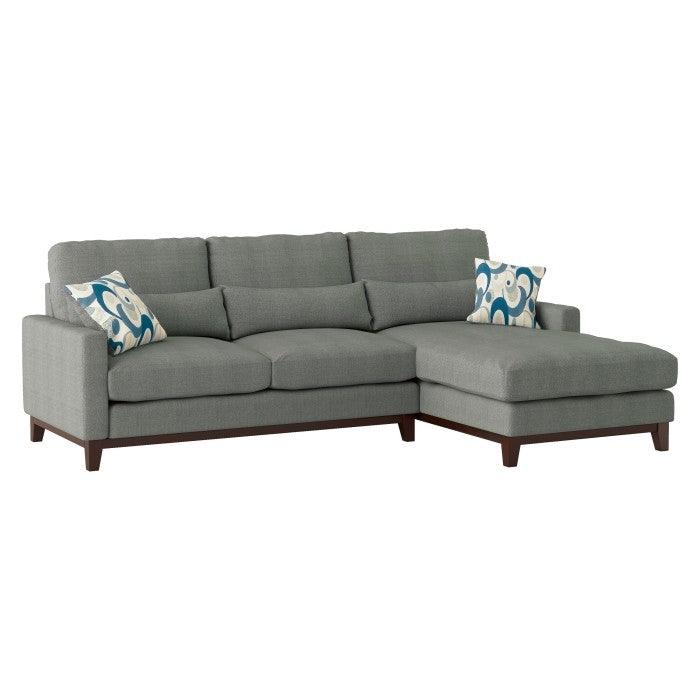 Homelegance - Greerman 2-Piece Sectional With Right Chaise - 9890Gy*Sc - ATL FURNITURE