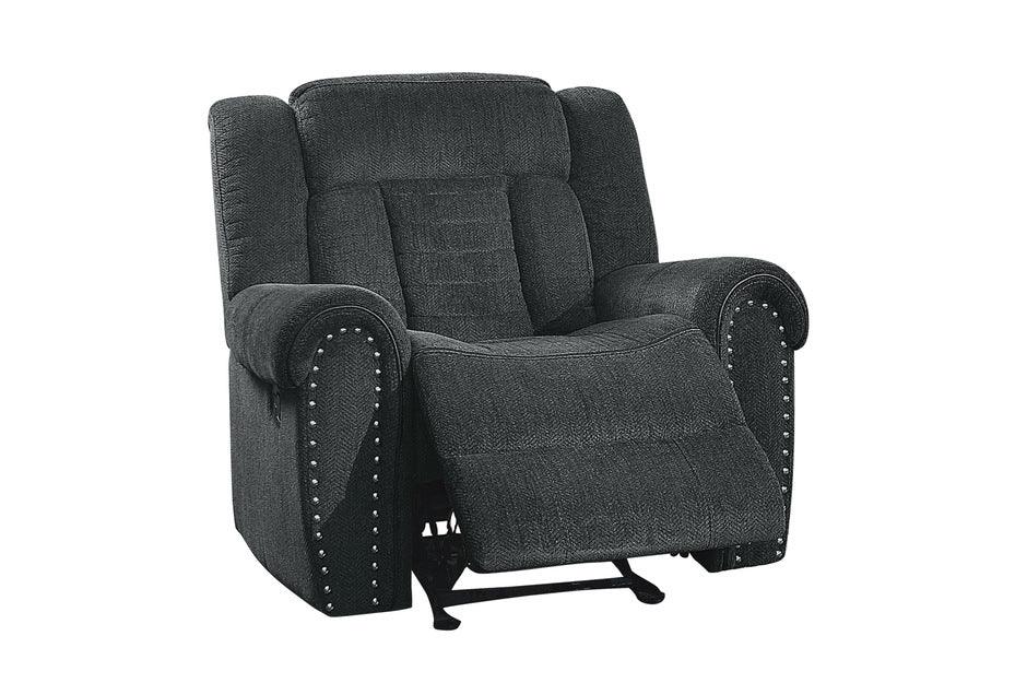 Homelegance - Nutmeg Charcoal Glider Reclining Chair - 9901Cc-1 - ATL FURNITURE