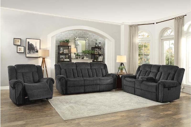 Homelegance - Nutmeg Charcoal 3 Piece Living Room Set - 9901Cc-3-2-1 - ATL FURNITURE