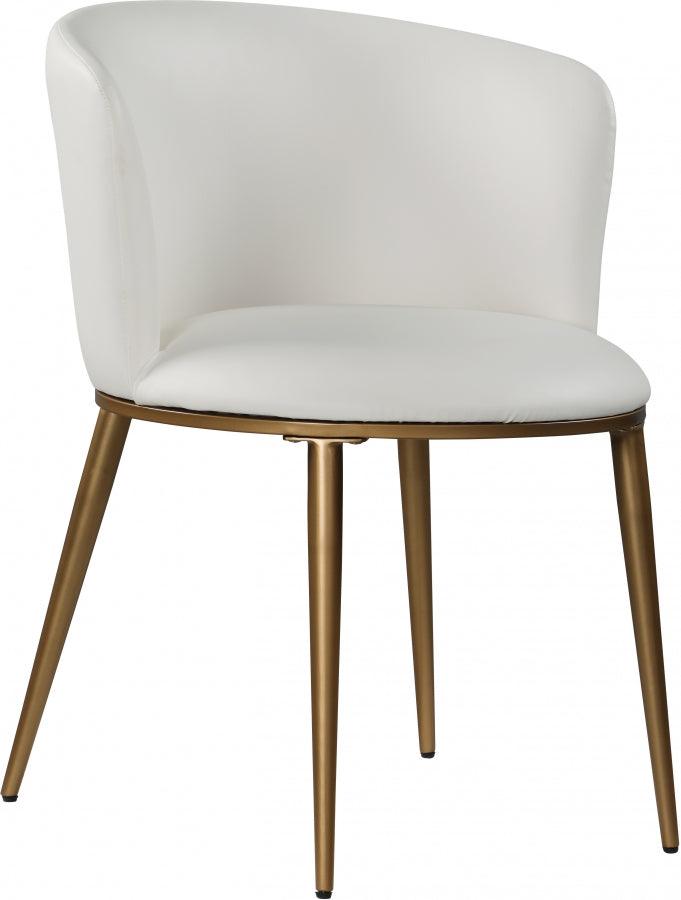 Meridian Furniture - Skylar Faux Leather Dining Chair Set Of 2 In White - 965White-C - ATL FURNITURE