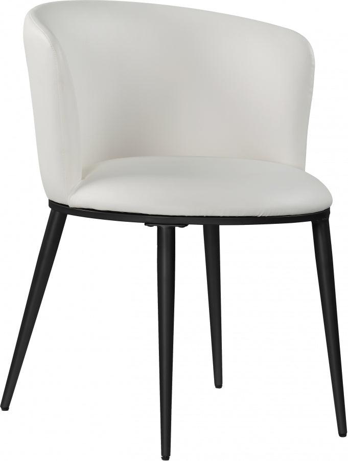 Meridian Furniture - Skylar Faux Leather Dining Chair Set Of 2 In White - 966White-C - ATL FURNITURE