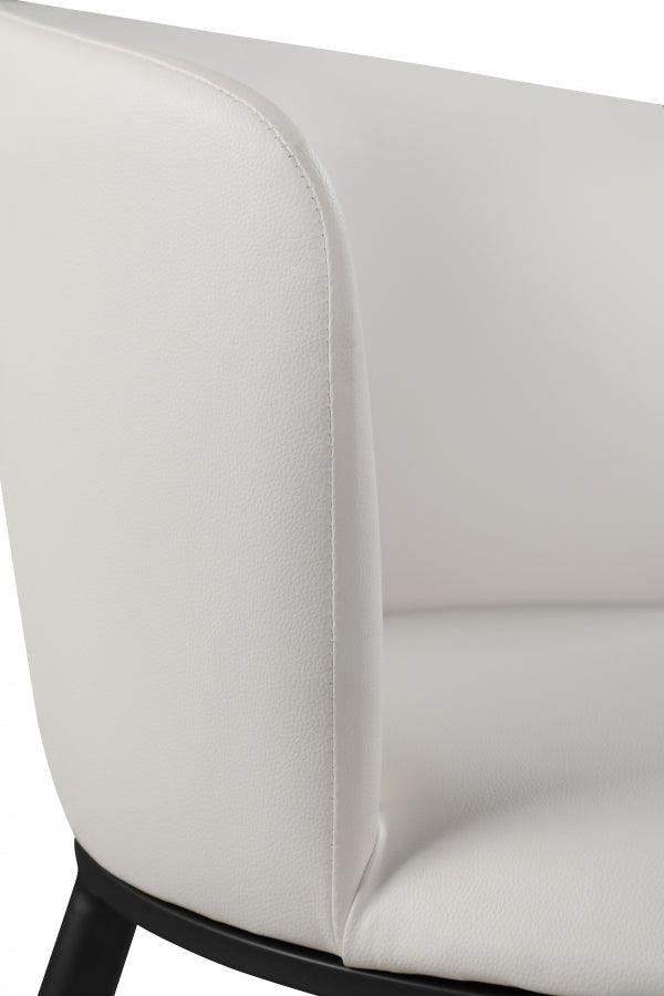 Meridian Furniture - Skylar Faux Leather Dining Chair Set Of 2 In White - 966White-C - ATL FURNITURE