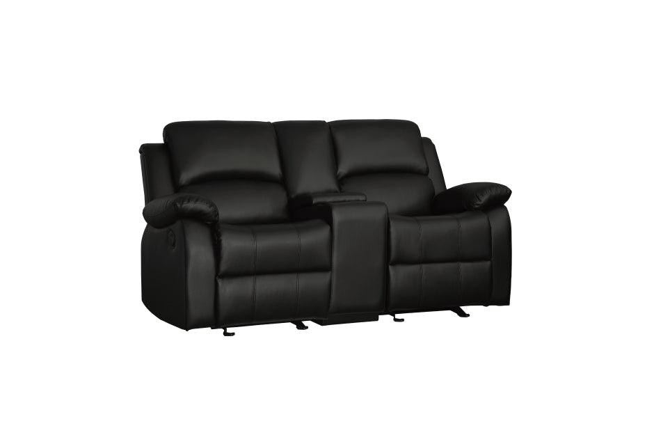 Homelegance - Clarkdale Black 3 Piece Living Room Set - 9928Blk-3-2-1 - ATL FURNITURE