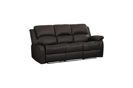 Homelegance - Clarkdale Dark Brown Double Reclining Sofa With Center Drop-Down Cup Holders - 9928Dbr-3 - ATL FURNITURE