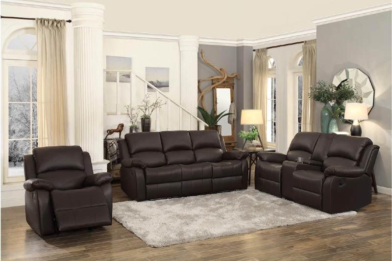 Homelegance - Clarkdale Dark Brown 3 Piece Living Room Set - 9928Dbr-3-2-1 - ATL FURNITURE