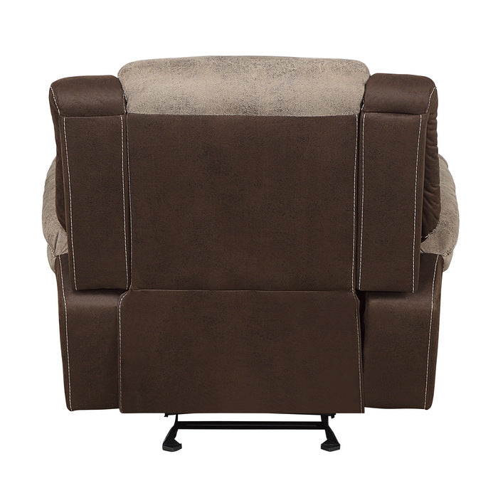 Homelegance - Chai Glider Reclining Chair In Two-Tone Brown - 9980-1 - ATL FURNITURE