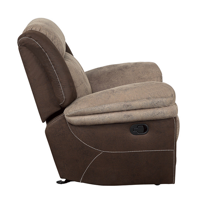 Homelegance - Chai Glider Reclining Chair In Two-Tone Brown - 9980-1 - ATL FURNITURE