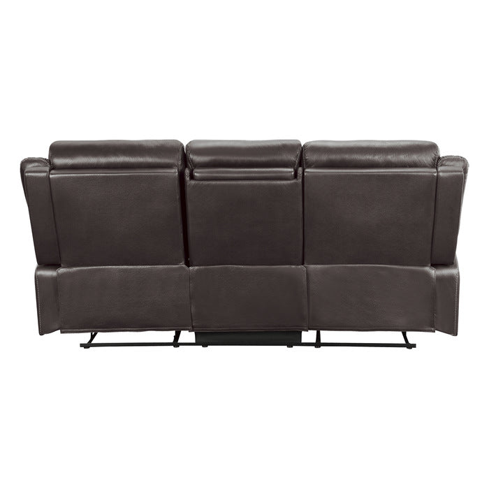 Homelegance - Yerba Double Lay Flat Reclining Sofa In Dark Brown - 9990Db-3 - ATL FURNITURE