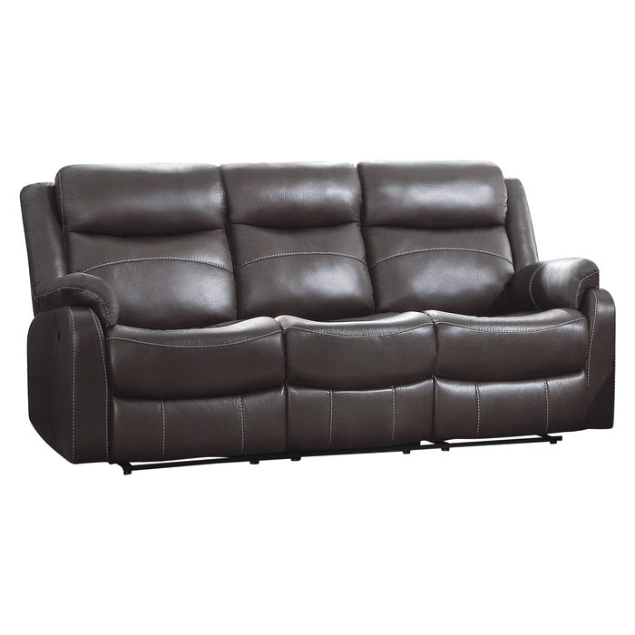 Homelegance - Yerba Double Lay Flat Reclining Sofa In Dark Brown - 9990Db-3 - ATL FURNITURE