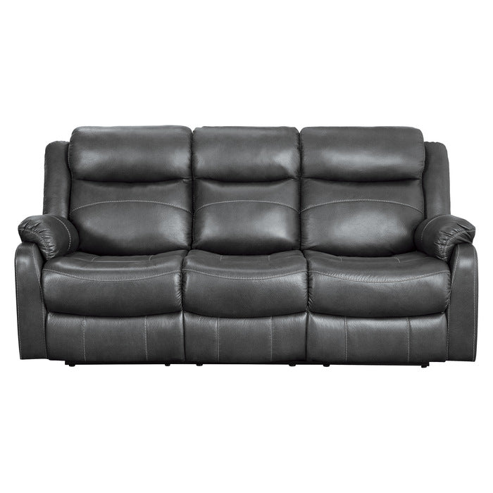 Homelegance - Yerba Double Lay Flat Reclining Sofa In Dark Grey - 9990Gy-3 - ATL FURNITURE