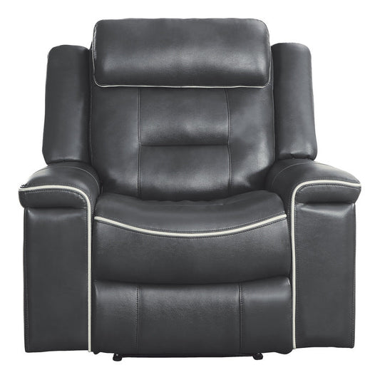 Homelegance - Darwan Lay Flat Reclining Chair In Dark Grey - 9999Dg-1 - ATL FURNITURE