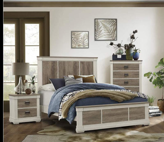 Homelegance - Arcadia 3 Piece Eastern King Bedroom Set In Weathered Gray - 1677K-1Ek-3Set - ATL FURNITURE