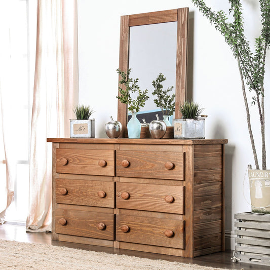 Lea Mahogany Dresser - ATL FURNITURE