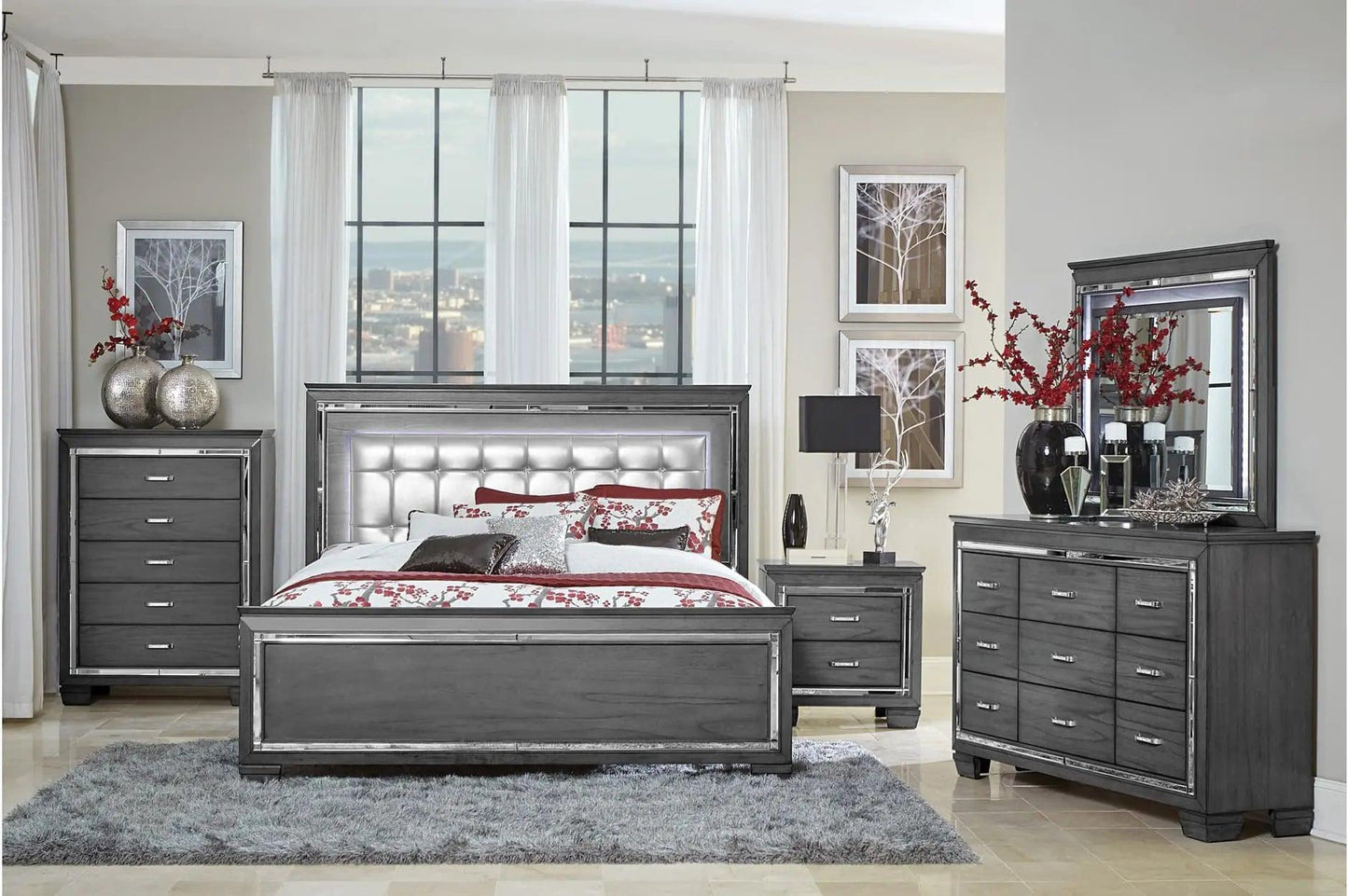 Allura Bedroom Set By Homelegance Furniture - ATL FURNITURE