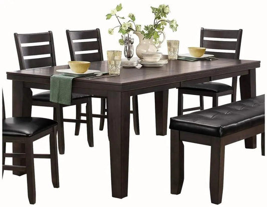 Ameillia Transitional Dining Extension Table In Dark Gray Color By Homelegance Furniture - ATL FURNITURE