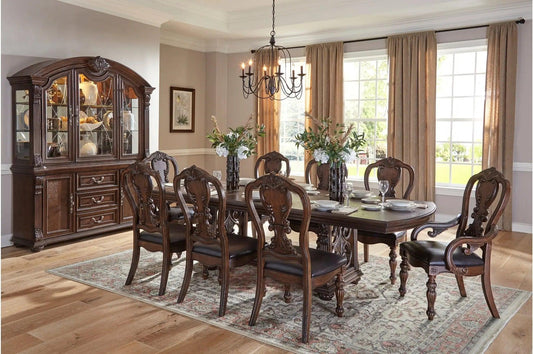 Bergen Dining Room Set In Dark Oak By Homelegance Furniture - ATL FURNITURE