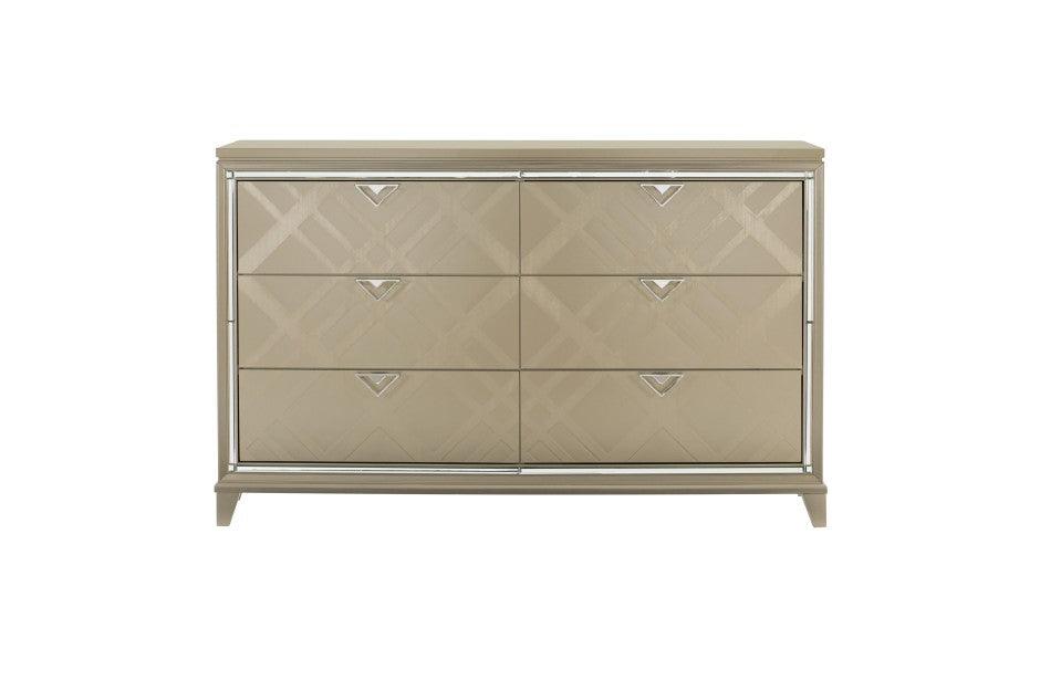 Bijou Bedroom Set In Champagne By Homelegance Furniture - ATL FURNITURE